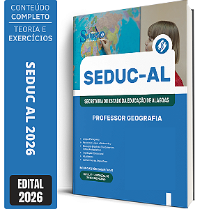 Apostila SEDUC AL 2026 - Professor Geografia
