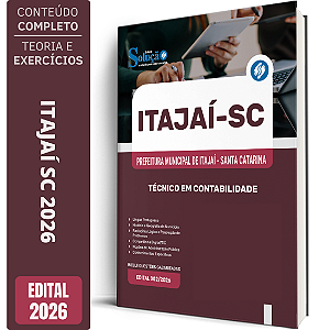 Apostila Prefeitura de Itajaí SC 2026 - Técnico em Contabilidade