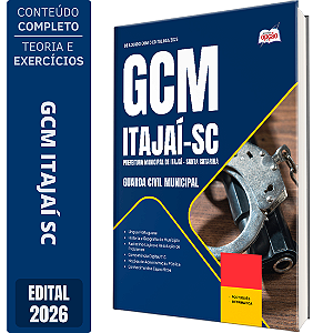 Apostila Prefeitura de Itajaí SC 2026 GCM - Guarda Municipal