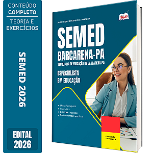 Apostila SEMED Barcarena PA 2026 - Especialista em Educação