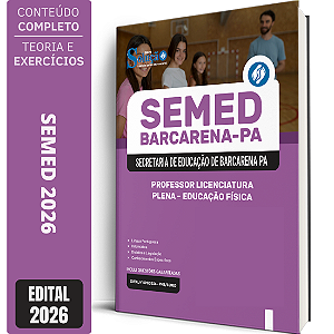 Apostila SEMED Barcarena PA 2026 Professor Licenciatura Plena - Educação Física