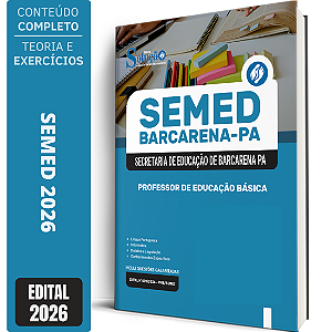 Apostila SEMED Barcarena PA 2026 - Professor de Educação Básica