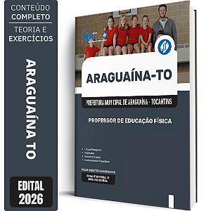 Apostila Prefeitura de Araguaína TO 2026 - Professor de Educação Física