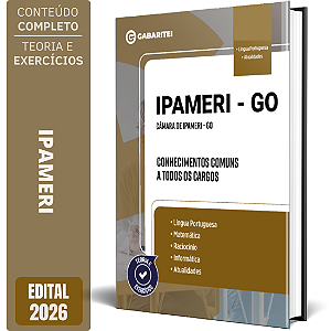 Apostila Câmara de Ipameri GO 2026 - Conhecimentos Comuns a todos os Cargos
