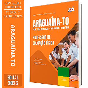Apostila Prefeitura de Araguaína TO 2026 - Professor de Educação Física