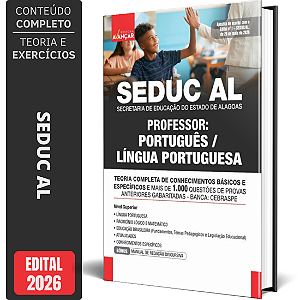Apostila SEDUC AL 2026 - Professor: Língua Portuguesa