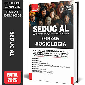 Apostila SEDUC AL 2026 - Professor Sociologia