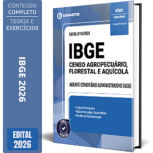Apostila IBGE 2026 - Agente Censitário Administrativo (ACA)
