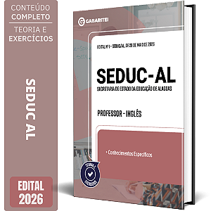 Apostila Seduc AL 2026 - Professor Inglês