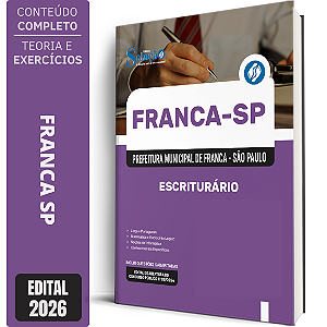 Apostila Prefeitura de Franca SP 2026 - Escriturário