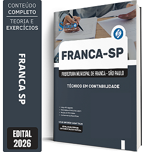 Apostila Prefeitura de Franca SP 2026 - Técnico em Contabilidade