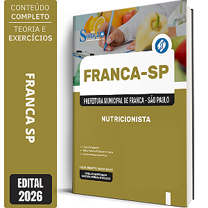 Apostila Prefeitura de Franca SP 2026 - Nutricionista