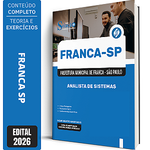 Apostila Prefeitura de Franca SP 2026 - Analista de Sistemas