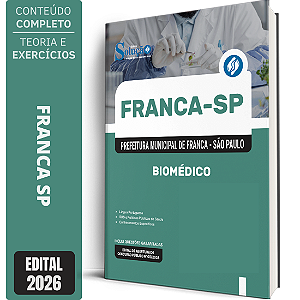 Apostila Prefeitura de Franca SP 2026 - Biomédico