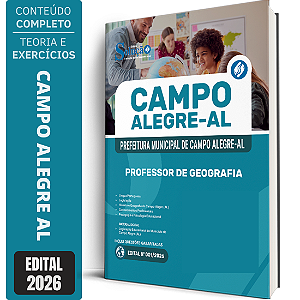 Apostila Prefeitura de Campo Alegre AL 2026 - Professor de Geografia