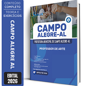 Apostila Prefeitura de Campo Alegre AL 2026 - Professor de Arte