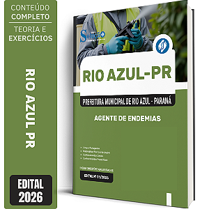 Apostila Prefeitura de Rio Azul PR 2026 - Agente de Endemias
