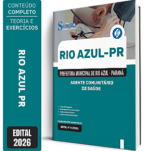 Apostila Prefeitura de Rio Azul PR 2026 - Agente Comunitário de Saúde