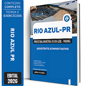 Apostila Prefeitura de Rio Azul PR 2026 - Assistente Administrativo