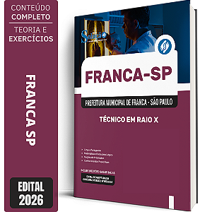 Apostila Prefeitura de Franca SP 2026 - Técnico em Raio X