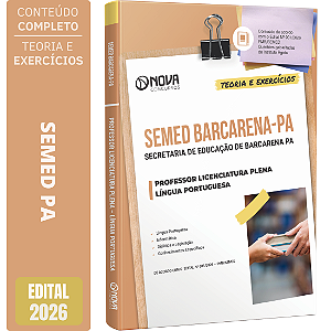 Apostila SEMED Barcarena PA 2026 Professor Licenciatura Plena - Língua Portuguesa