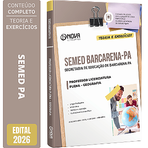 Apostila SEMED Barcarena PA 2026 Professor Licenciatura Plena - Geografia