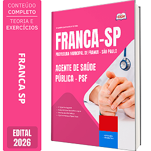 Apostila Prefeitura de Franca SP 2026 Agente de Saúde Pública - PSF