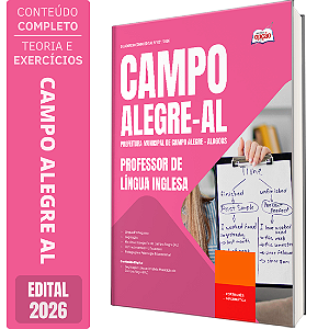 Apostila Prefeitura de Campo Alegre AL 2026 - Professor de Língua Inglesa