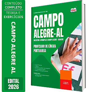 Apostila Prefeitura de Campo Alegre AL 2026 - Professor de Língua Portuguesa