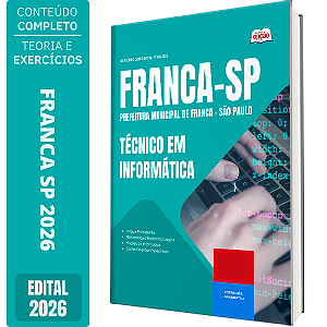 Apostila Prefeitura de Franca SP 2026 - Técnico em Informática