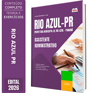 Apostila Prefeitura de Rio Azul PR 2026 - Assistente Administrativo