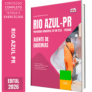 Apostila Prefeitura de Rio Azul PR 2026 - Agente de Endemias