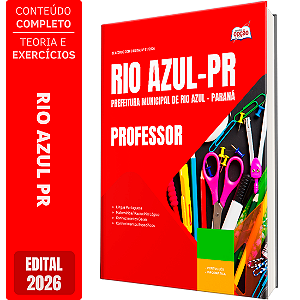 Apostila Prefeitura de Rio Azul PR 2026 - Professor