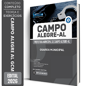 Apostila Prefeitura de Campo Alegre AL 2026 GCM - Guarda Municipal