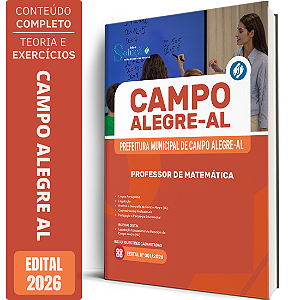 Apostila Prefeitura de Campo Alegre AL 2026 - Professor de Matemática