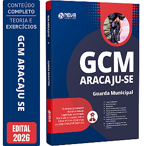Apostila Prefeitura de Aracaju SE 2026 GCM - Guarda Municipal