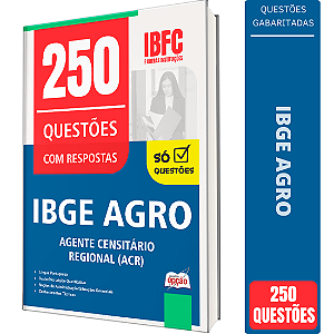 Caderno de 250 Questões IBGE CENSO - Agente Censitário Regional (ACR)