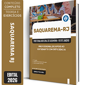 Apostila Prefeitura de Saquarema RJ 2026 - Profissional de Apoio ao Estudante com Deficiência