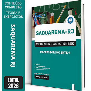 Apostila Prefeitura de Saquarema RJ 2026 - Professor Docente 1