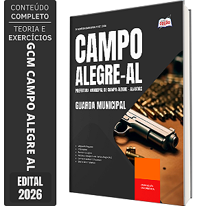 Apostila Prefeitura de Campo Alegre AL 2026 GCM - Guarda Municipal