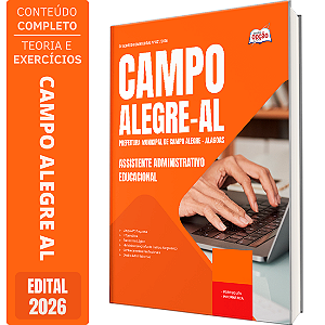 Apostila Prefeitura de Campo Alegre AL 2026 - Assistente Administrativo Educacional