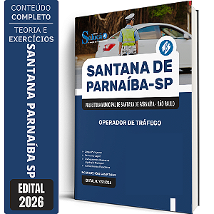 Apostila Prefeitura de Santana de Parnaíba SP 2026 - Operador de Tráfego