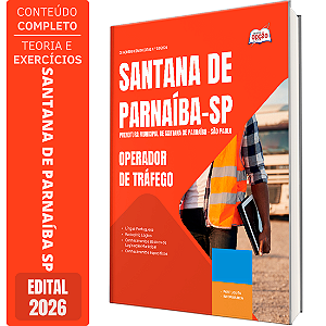 Apostila Prefeitura de Santana de Parnaíba SP 2026 - Operador de Tráfego