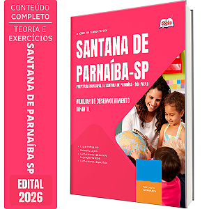 Apostila Prefeitura de Santana de Parnaíba SP 2026 - Auxiliar de Desenvolvimento Infantil