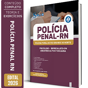 Apostila Polícia Penal RN 2026 Especialista em Assistência Penitenciária - Psicólogo