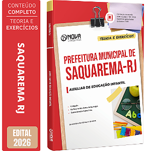 Apostila Prefeitura de Saquarema RJ 2026 - Auxiliar de Educação Infantil