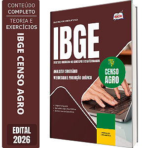 Apostila IBGE CENSO 2027 Analista Censitário - Webdesign e Produção Gráfica