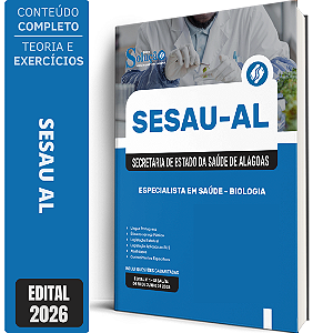 Apostila SESAU AL 2026 Especialista em Saúde - Biologia