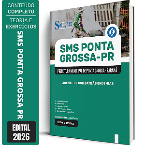 Apostila Prefeitura de Ponta Grossa PR 2026 - Agente de Combate às Endemias