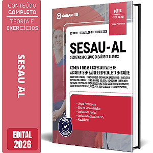 Apostila SESAU AL 2026 - Comum a Todas a Especialidades de Assistente em Saúde e Especialista em Saúde